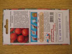Упаковка семян помидоров сорта "Вспышка" с описанием, производитель СедеК.